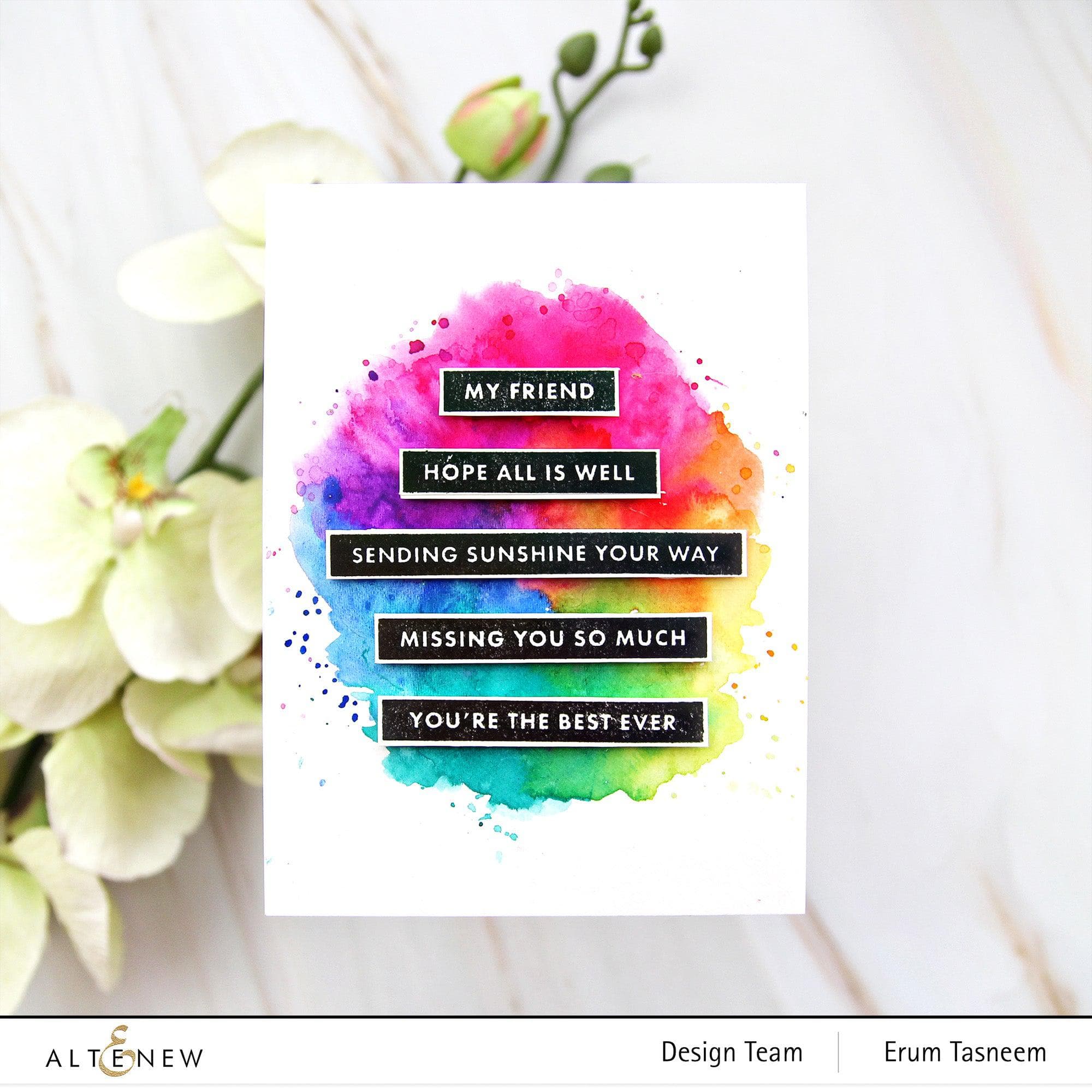 Bold Sentiments Stamp Set for Card Making, Scrapbooking & DIY Crafts - Express Your Emotions with Unique Handmade Designs