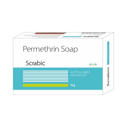 Scrabic Anti-Scabies Medicated Soap - 3 Pack for Effective Treatment & Relief | Home & Travel Use