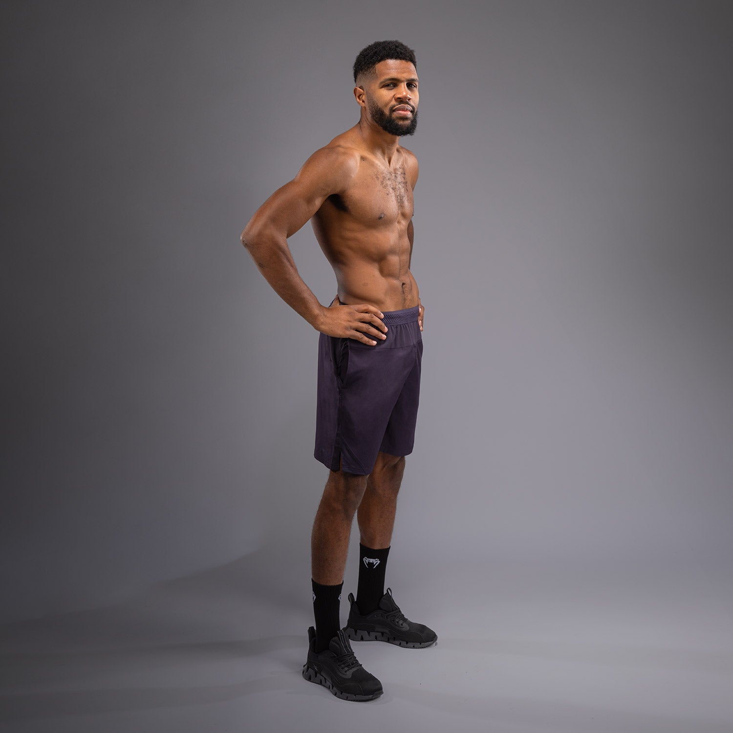 Venum G Fit Air Men's Training Shorts - Breathable Gym Workout Shorts for Men, Quick-Dry & Lightweight - Deep Purple | Ideal for MMA, Boxing, Running & Fitness Training