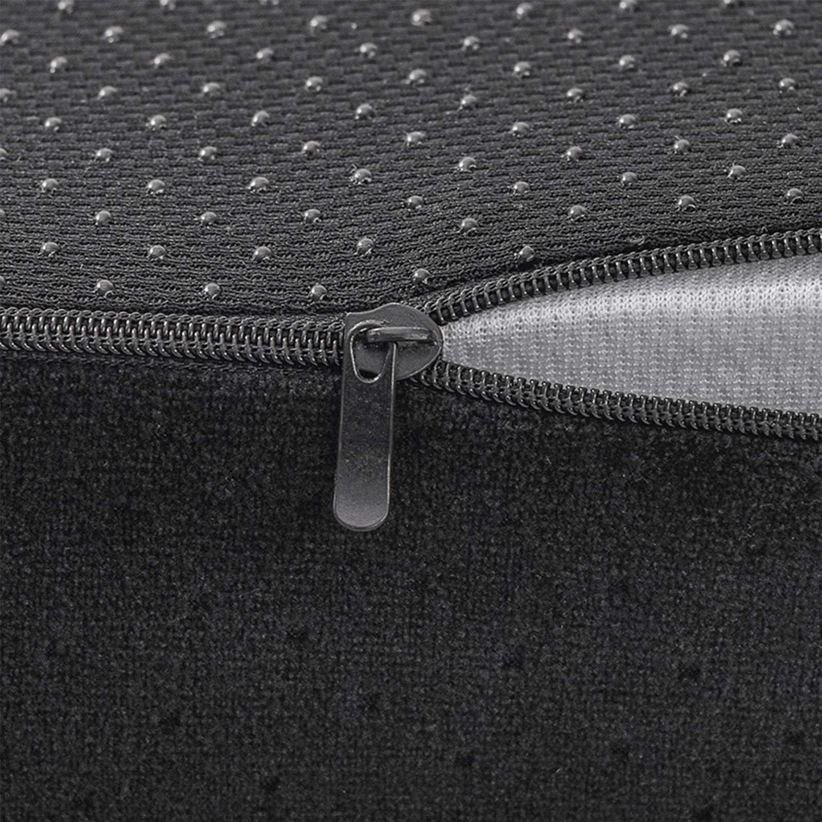 Premium Memory Foam Seat Cushion with Washable Velvet Cover - Orthopedic Coccyx Support Pillow for Office Chair, Car Seat & Wheelchair - Beige Home & Office Comfort Solution for Back Pain Relief