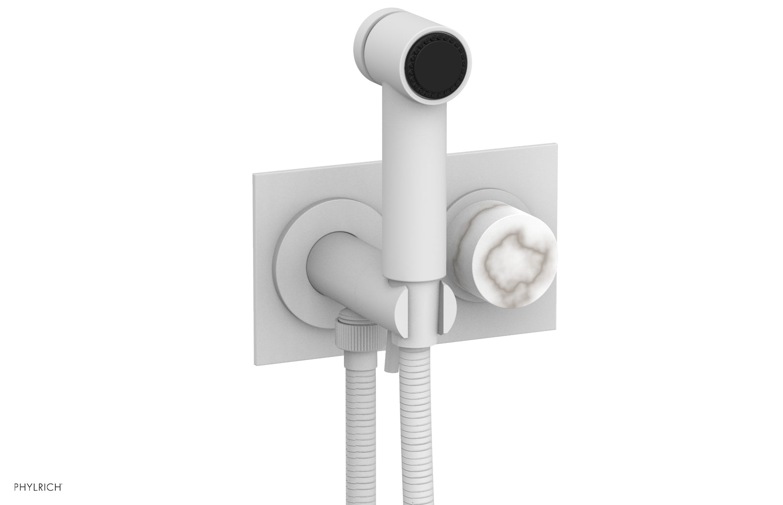 Premium Wall Mounted Bidet with Marble Handle - BASIC II Model 230 67 - Perfect for Modern Bathrooms & Luxury Home Upgrades