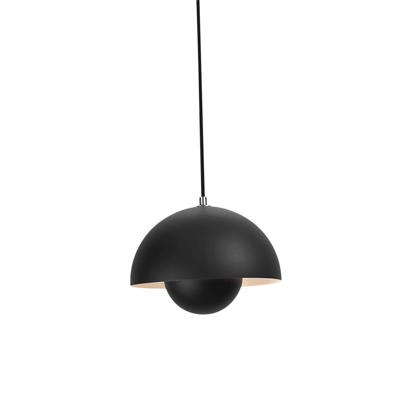 Nordic Macaron Pendant Light - Minimalist Adjustable Hanging Lamp in Matt Black for Kitchen Island, Dining Room & Bedroom Lighting