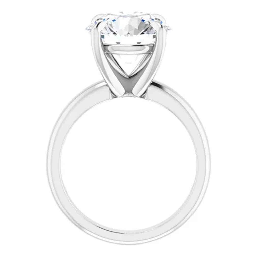 5.00 CT Round Moissanite Diamond Engagement Ring Set for Women - Petite Halo Vine Wedding Band, Bridal Promise & Anniversary Rings (Size 8.5) | Perfect for Proposals, Vow Renewals & Special Occasions