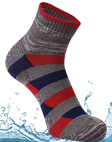 Striped / Gray & Red