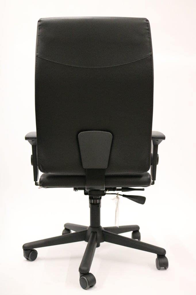 Ergonomic Slim Office Chair - High Back Bonded Leather Computer Desk Chair with Lumbar Support, Adjustable Height, Seat Depth & Armrests | Perfect for Home Office, Gaming & Workspace Comfort