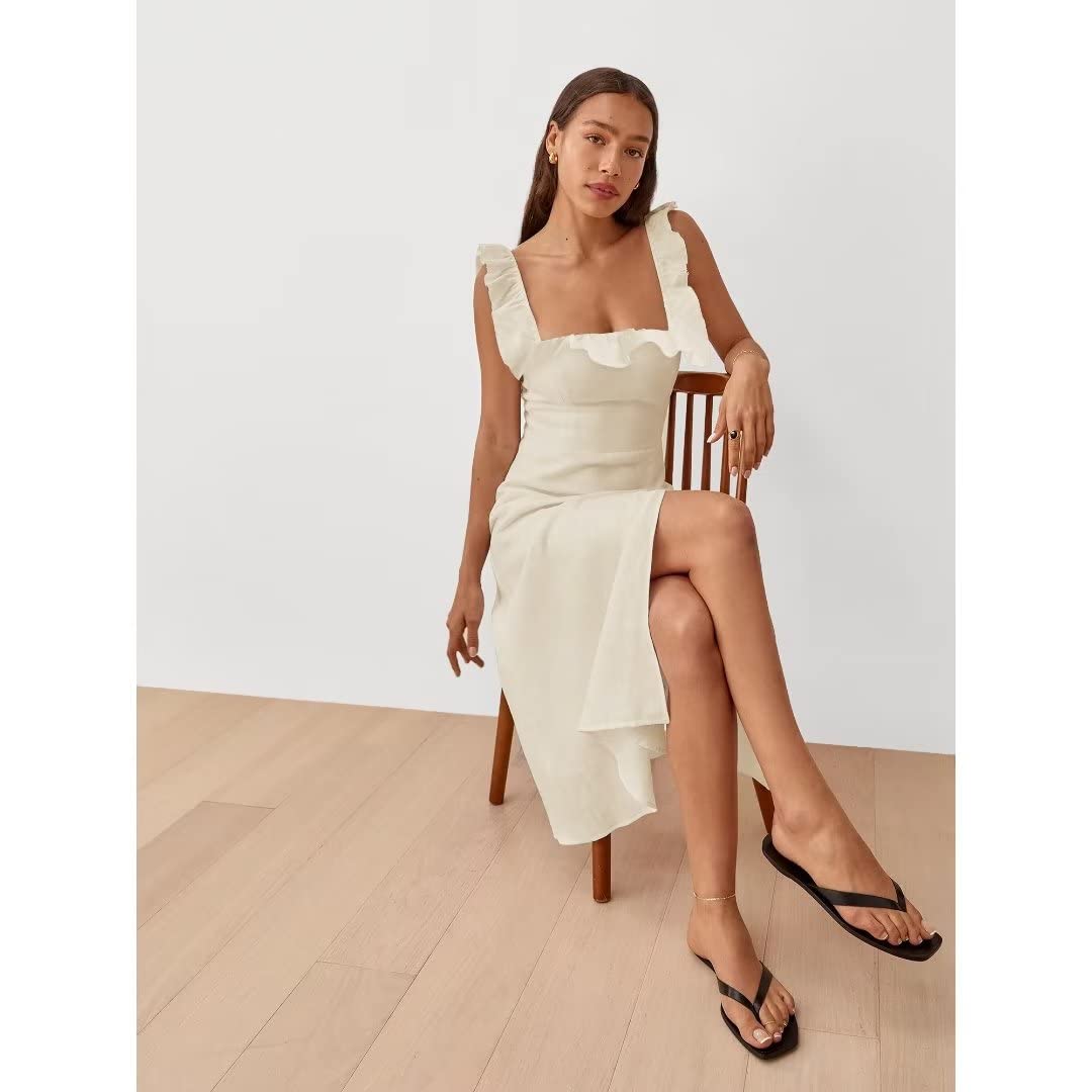 2025 Women's Summer & Spring Dresses - Elegant Midi Dress for Wedding Guest, Party & Special Occasions