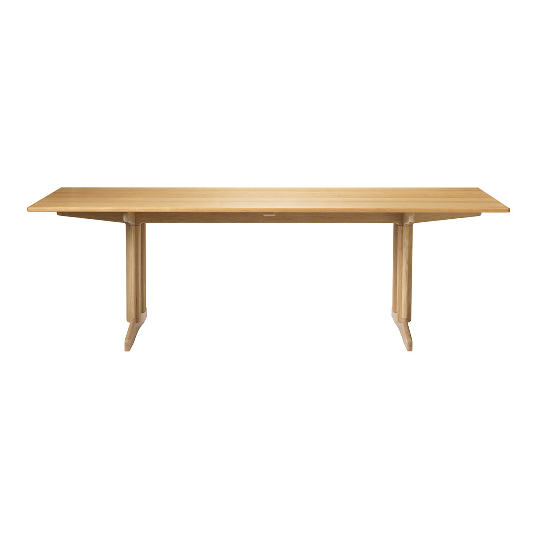 C64 Shaker Style Rectangular Dining Table - Solid Wood Farmhouse Kitchen Table for 6 - Perfect for Family Meals, Dinner Parties & Small Spaces