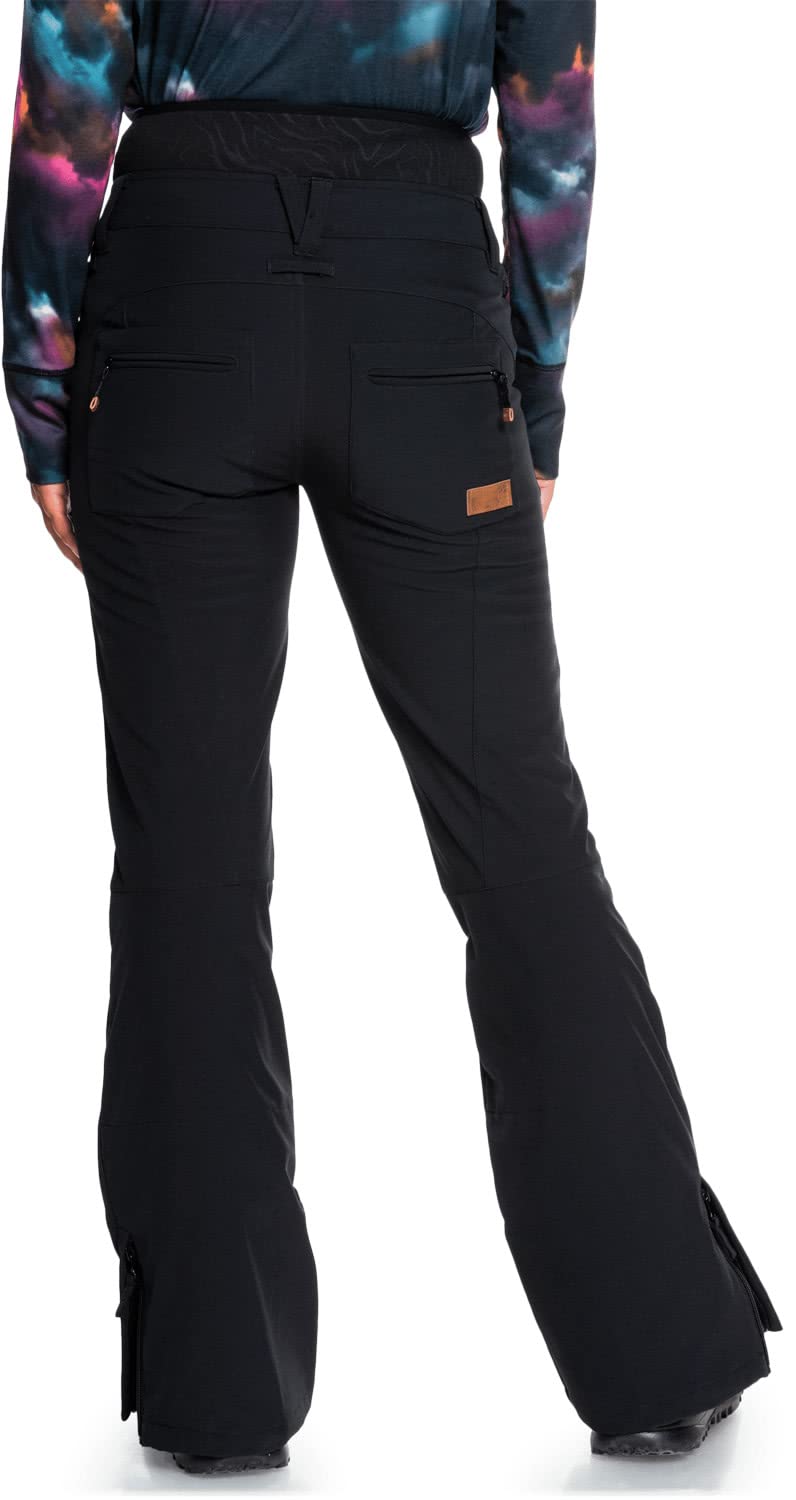 Roxy Rising High Pants for Women - True Black Size XL (US 13) - Comfortable & Stylish Yoga, Running & Workout Pants
