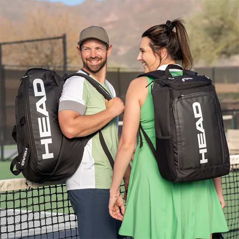 Head Pro Pickleball Backpack Bag - Premium Black Pickleball Gear for Players | Perfect for Tournaments, Training & Court Storage