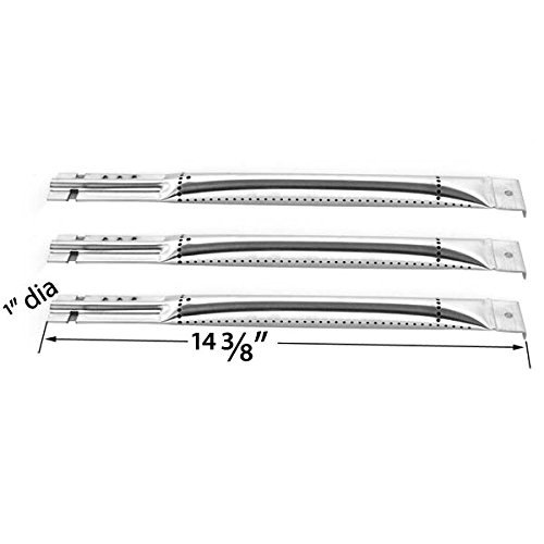 Charbroil BBQ Gas Grill Repair Kit - 3 Stainless Steel Burners, Heat Plates & Crossover Tubes - Compatible with Models 463441312, 463320109, 463320110, 463470109 - Perfect for Outdoor Grilling & Backyard BBQ Parties