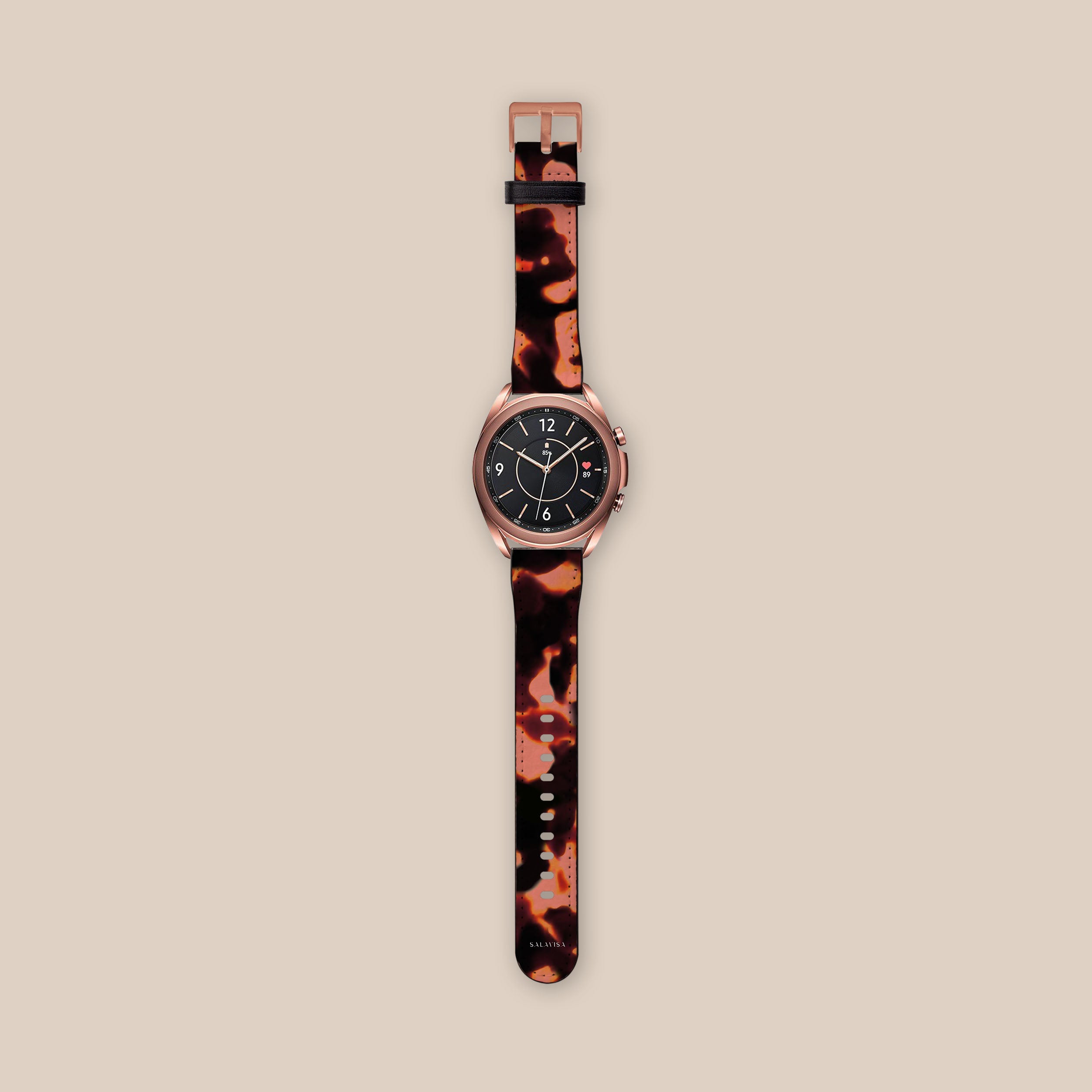 Premium Tortoise Red Galaxy Watch Band - Stylish & Durable Replacement Strap for Samsung Galaxy Watches - Perfect for Workouts, Running & Everyday Wear