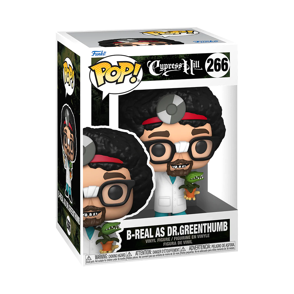 Funko Pop #266 - B Real As Dr. Greenthumb Cypress Hill Collectible Vinyl Figure | Music Memorabilia for Fans & Collectors | Perfect for Display, Gifts, and Pop Culture Enthusiasts