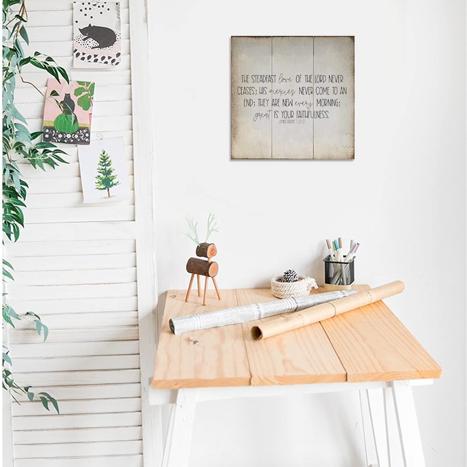 Custom Wooden Bible Verse Sign - Rustic Wall Decor for Home & Bedroom