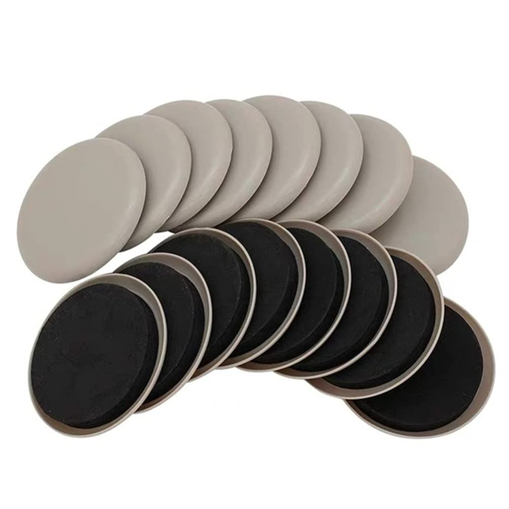 Yardwe 16 Pcs Furniture Sliders - Heavy Duty Floor Protectors for Chairs, Tables & Sofas - Smooth Moving on Hardwood, Tile & Carpet - Perfect for Home, Office & Moving Day