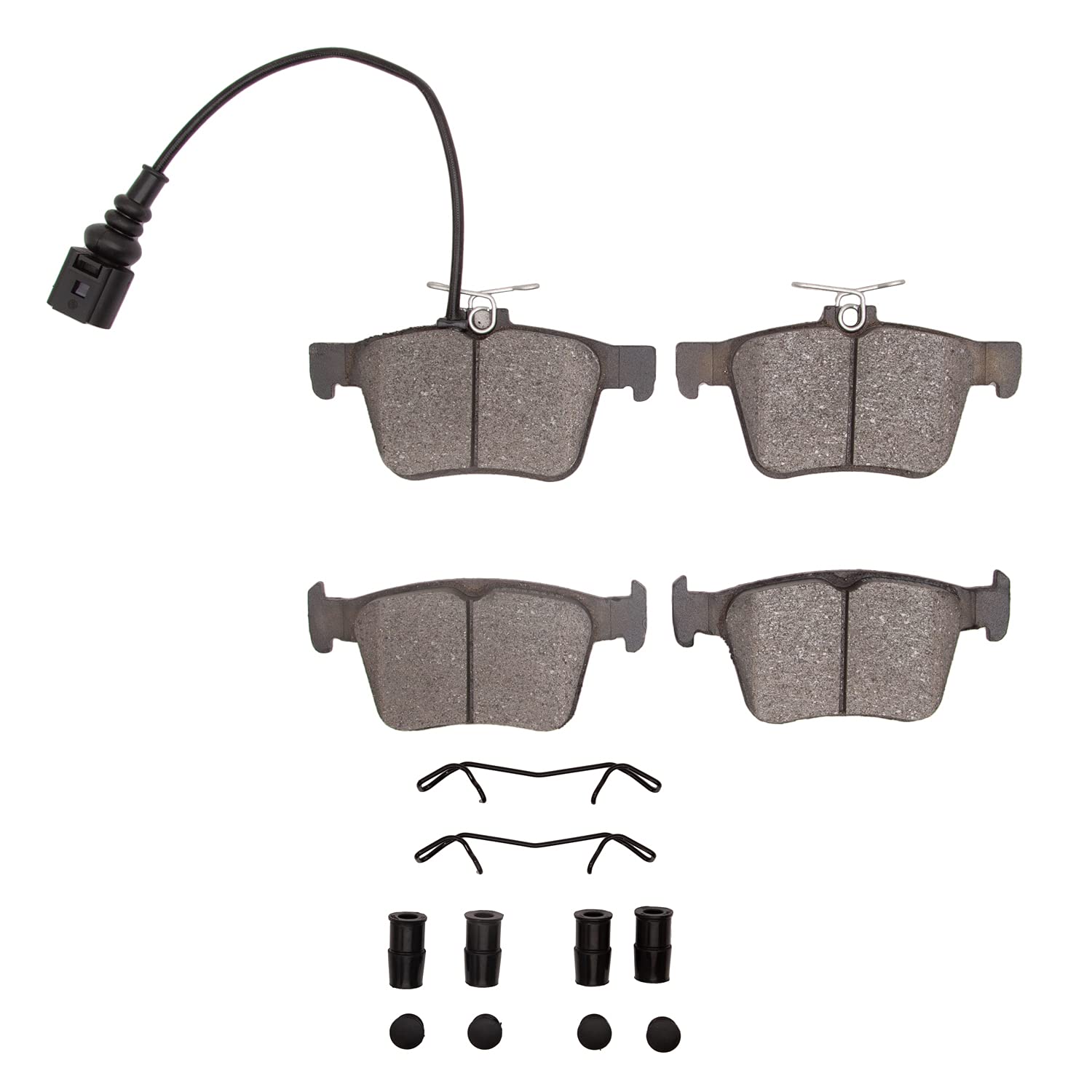Dynamic Friction Company 5000 Series Ceramic Brake Pads with Hardware Kit - High Performance, Low Noise & Dust - Perfect for Daily Commuting, Highway Driving & Heavy-Duty Vehicles