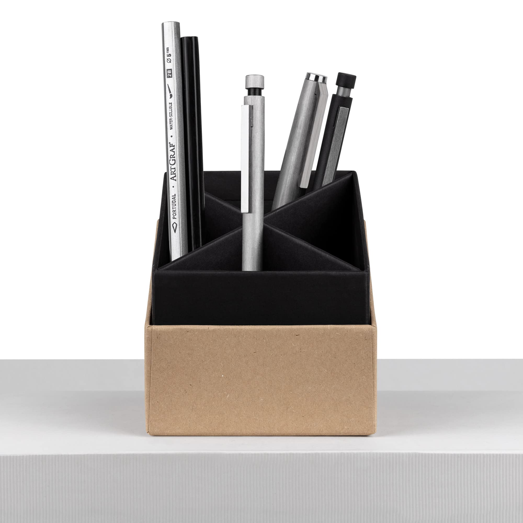S.O.H.O. 1331452620 Kraft Pencil Box - Durable School & Office Supplies for Students, Artists & Professionals - Perfect for Organizing Pens, Pencils & Art Tools