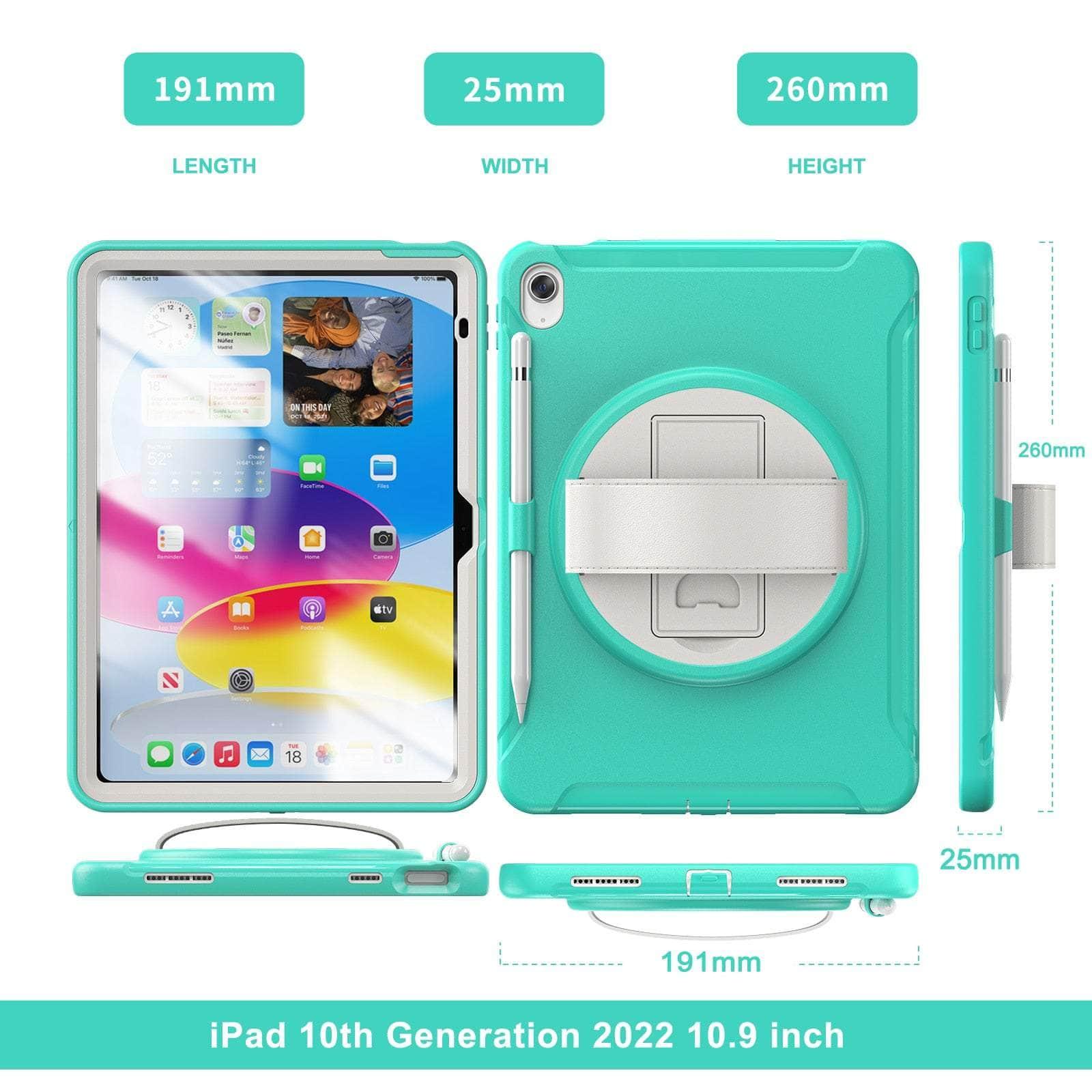 2025 iPad 11 Heavy Duty Shockproof Rugged Case - Protective Cover for Outdoor, Travel & Work | Drop Protection & Scratch Resistant