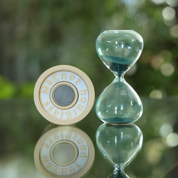 Decorative Flower Pot Magnet Hourglass - Unique Home & Office Desk Accessory for Plant Lovers | Perfect for Gifts, Zen Decor, and Productivity Tracking