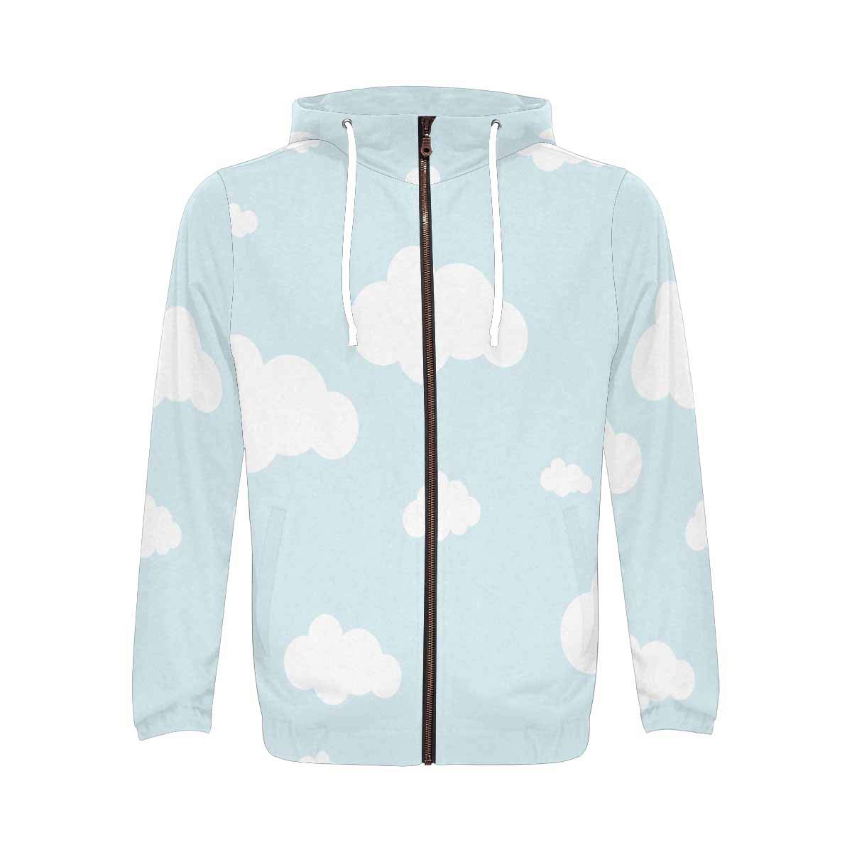 **InterestPrint Men's Athletic Full Zip Hoodie Sweatshirt - Comfortable & Stylish Pullover for Gym, Running & Casual Wear (XS-3XL)**