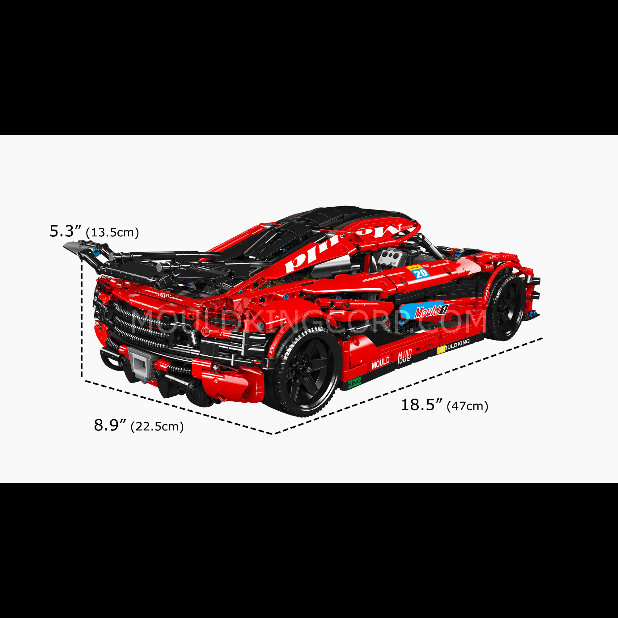 Mould King 13121 Regera R Hypercar Remote Control Building Set - 3063 Piece Technic Model Kit for Adults | Collectible Sports Car Toy for Display & Racing | Perfect Gift for Car Enthusiasts & Hobbyists