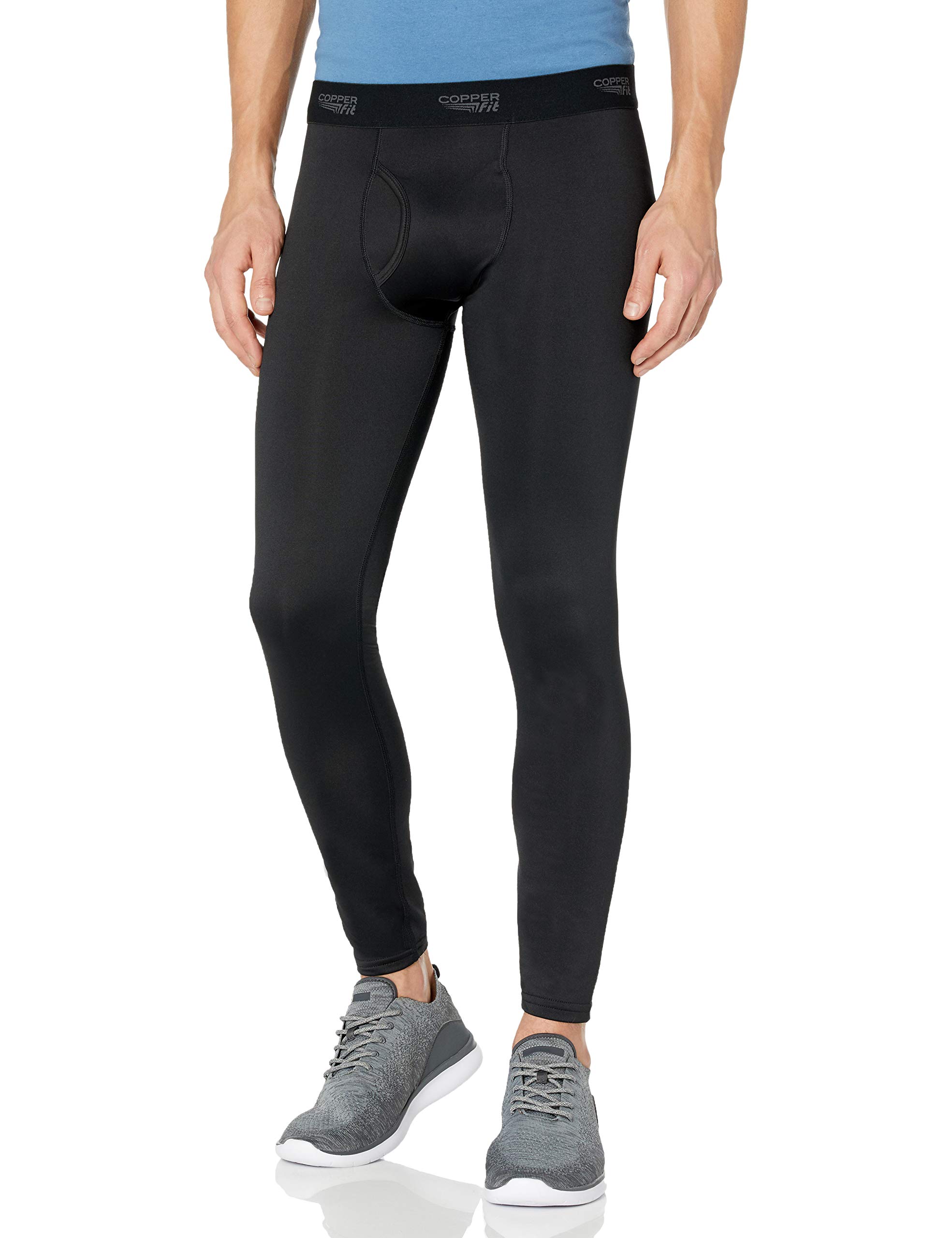 Copper Fit Men's Thermal Base Layer Pants with Copper Infusion - Warm Compression Leggings for Winter Sports, Hiking & Outdoor Activities