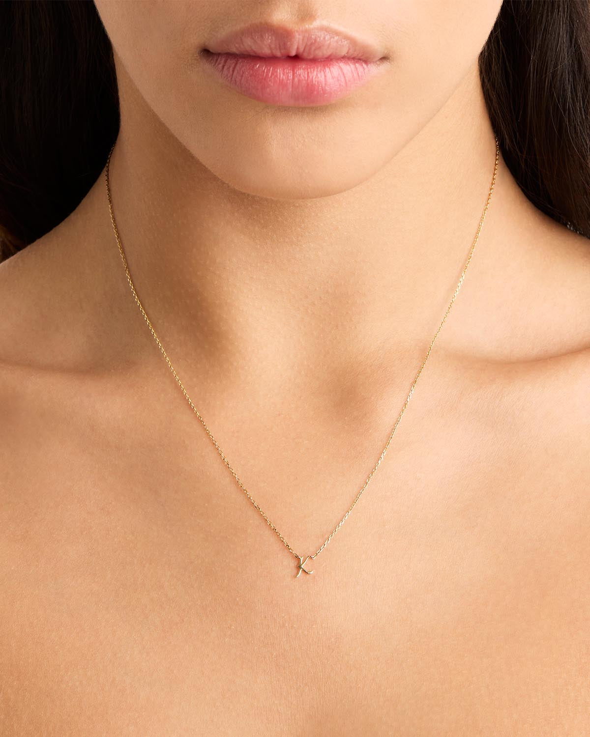 14K Solid Gold Love Letter Necklace for Women - Personalized Romantic Jewelry Gift for Her - Perfect for Anniversaries, Valentine's Day & Special Occasions