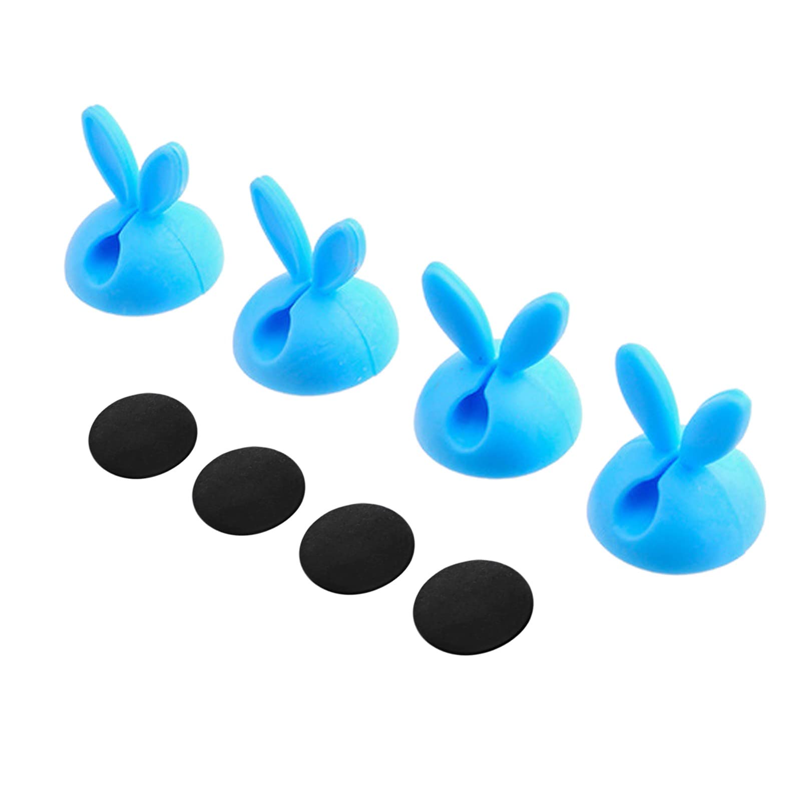 Mini Self-Adhesive Cable Clips - Small Desk Organizer for Wires & Cables (Home/Office Use)
