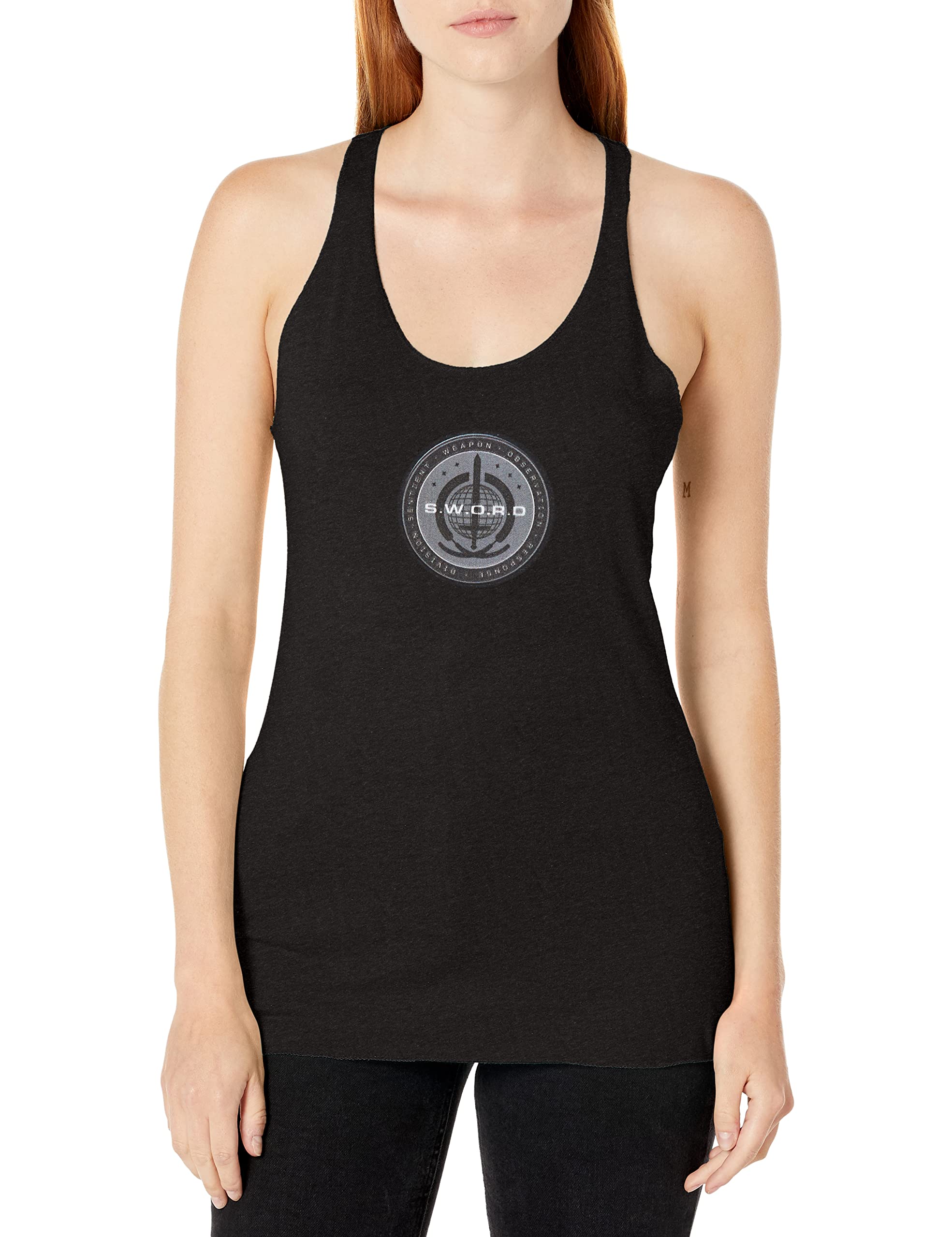 Marvel Zombie Captain America Poster Women's Racerback Tank Top - Graphic Tee for Cosplay, Comic Con & Superhero Fans