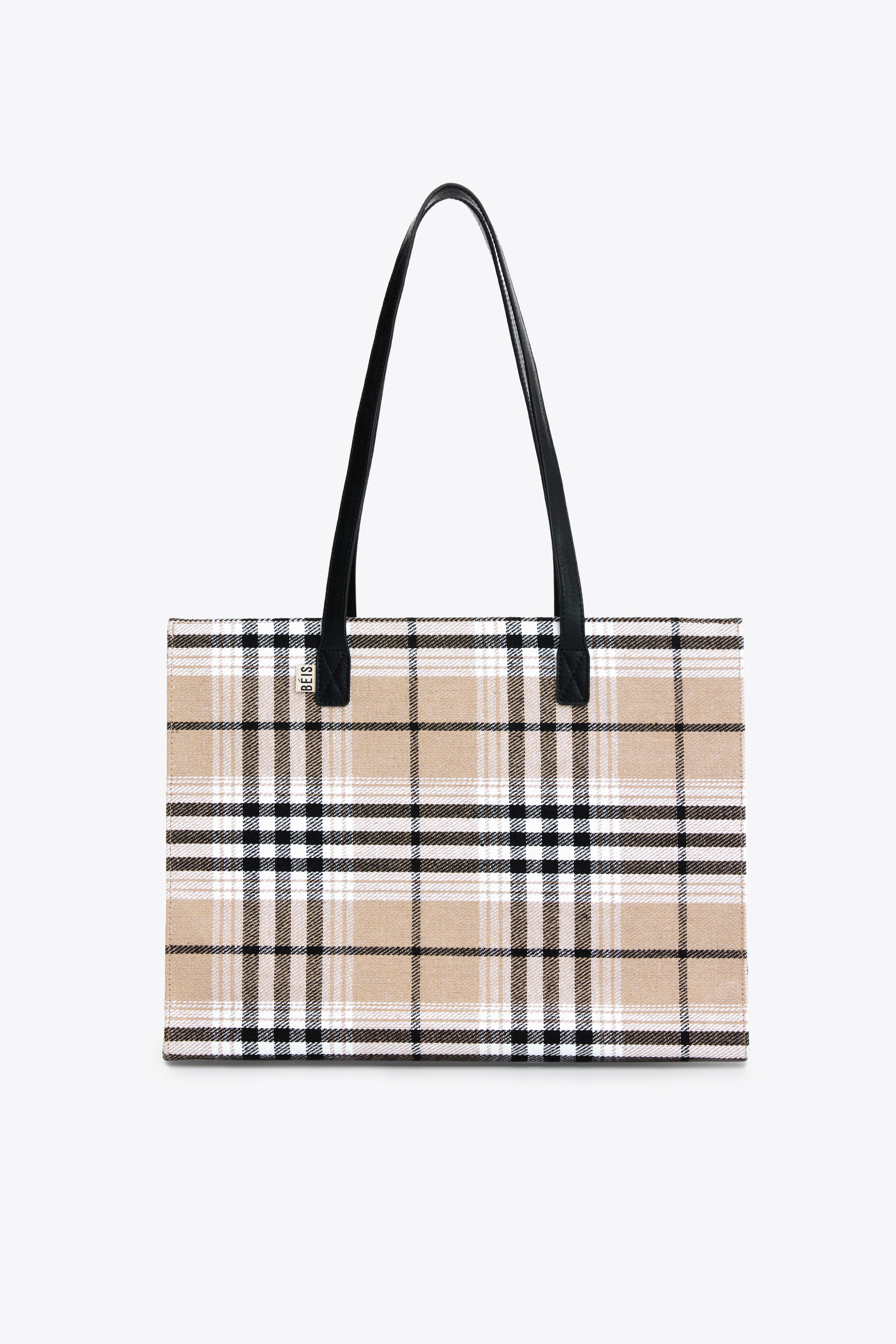 Stylish Plaid Work Tote Bag for Women - Professional Office Laptop Bag with Spacious Compartments | Perfect for Business, Commuting & Travel
