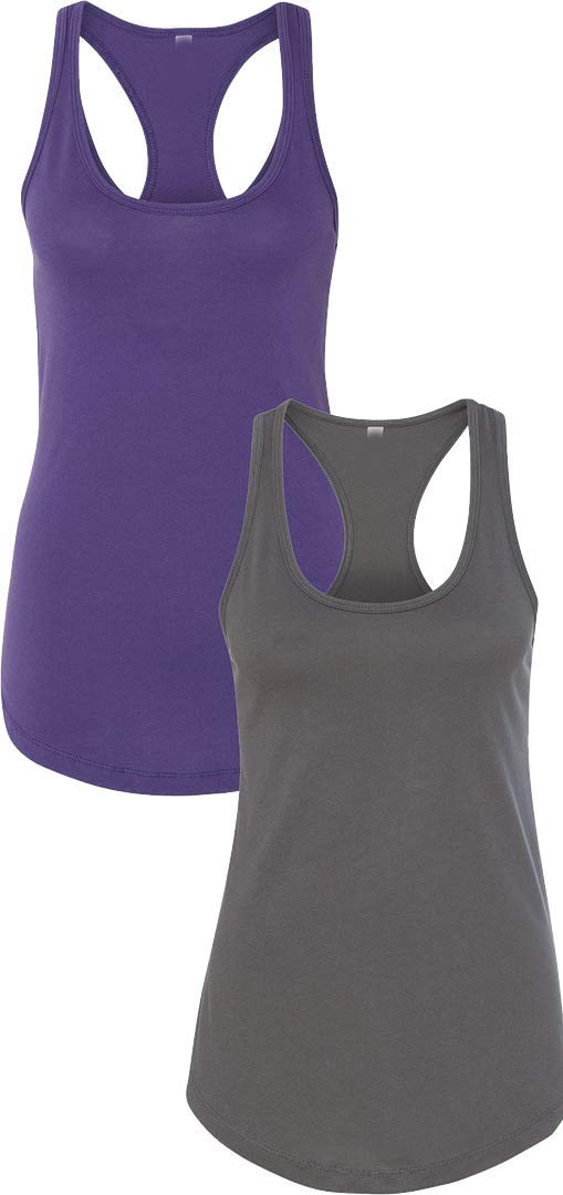 Next Level Apparel Women's Perfect Fit Racerback Tank Top - Soft Breathable Workout Shirt for Yoga, Running & Gym