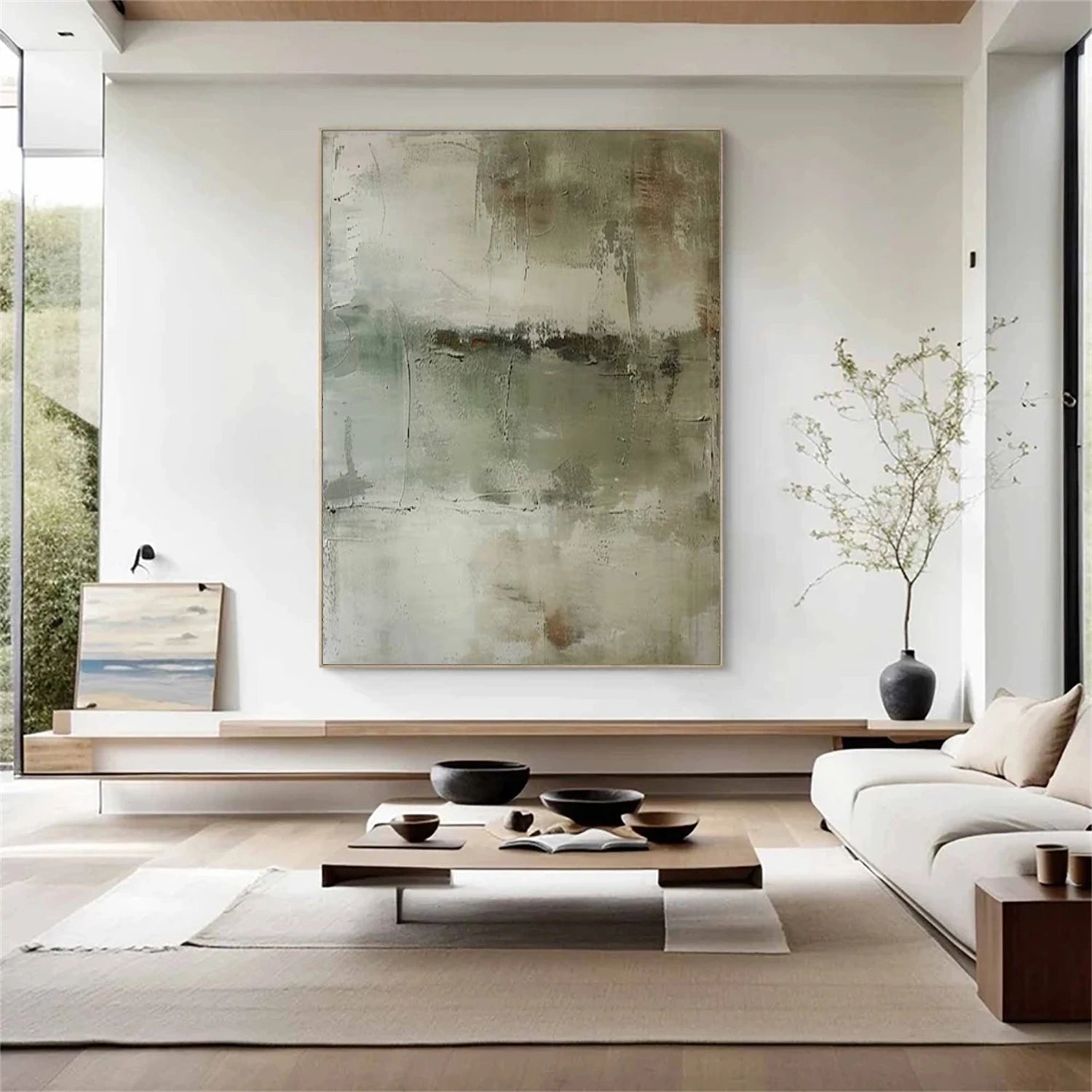Abstract Painting #AB 431 - Modern Art Canvas Wall Decor for Living Room, Bedroom & Office - Unique Handmade Artwork for Home & Office Decoration