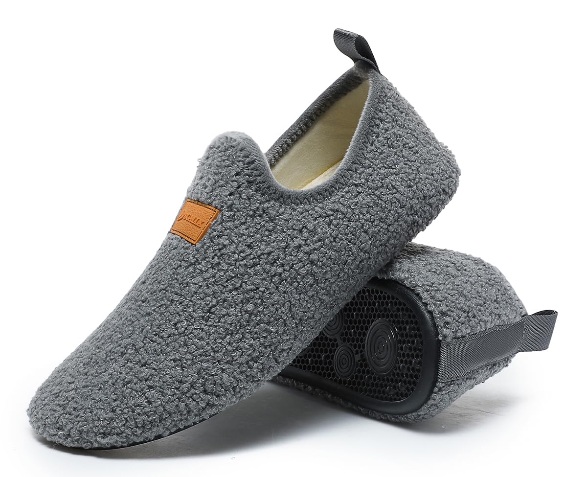 Non-Slip Lightweight Indoor House Slippers for Women & Men - Cozy Home Shoes with Anti-Skid Grip for Comfortable Lounging, Relaxing & Cold Floors