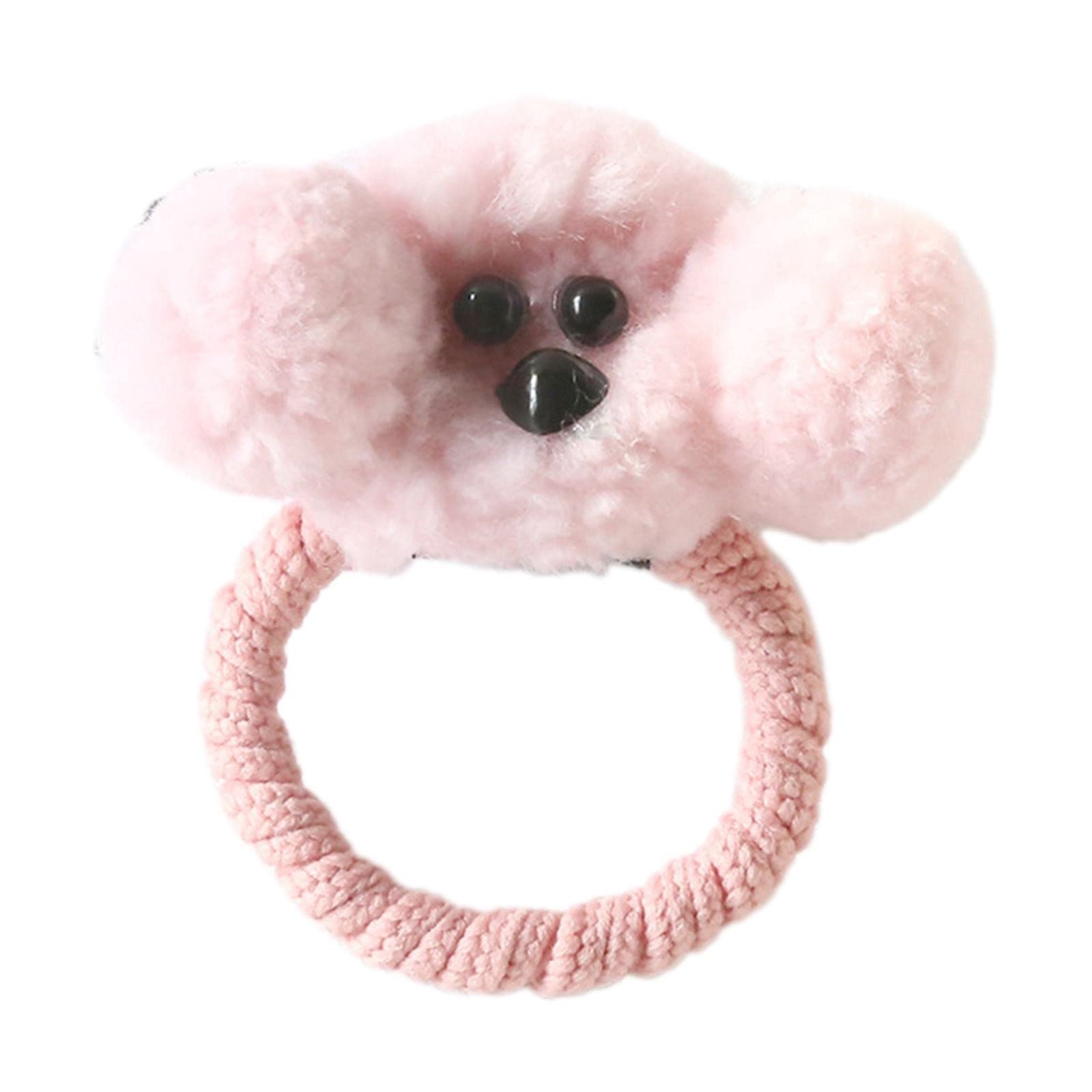 Boddenly Curly Elastic Headband for Dogs & Kids - 50 Pack Cute Furry Hair Bands, Ponytail Holders & Scrunchies (One Size) - Perfect for Pet Grooming, Girls' Fashion & School Accessories