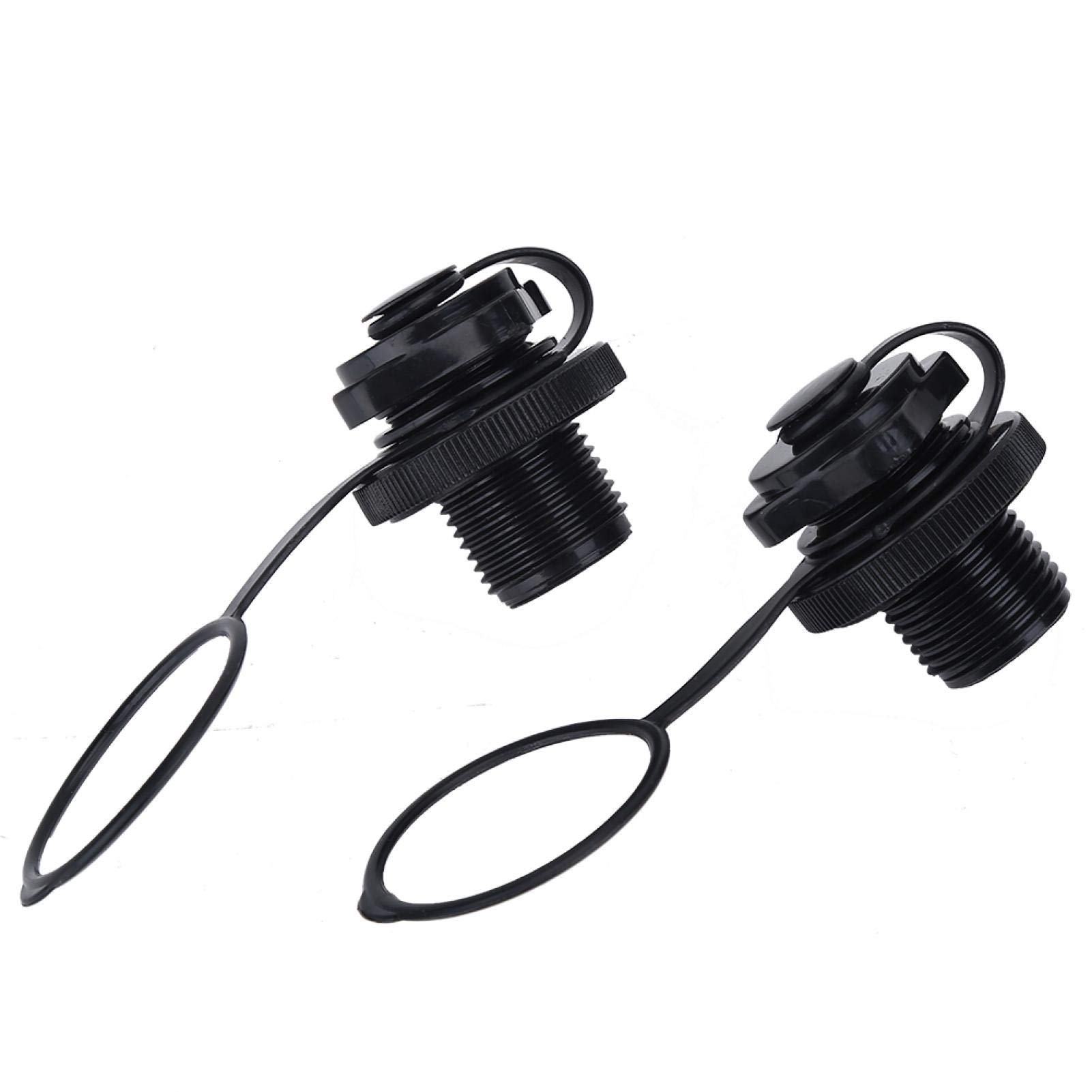 BORDSTRACT 2 PCS Air Valve Replacement Spiral Plugs for Inflatable Kayak, Raft, Boat – Waterproof & Durable – Perfect for Kayaking, Fishing, and Water Sports