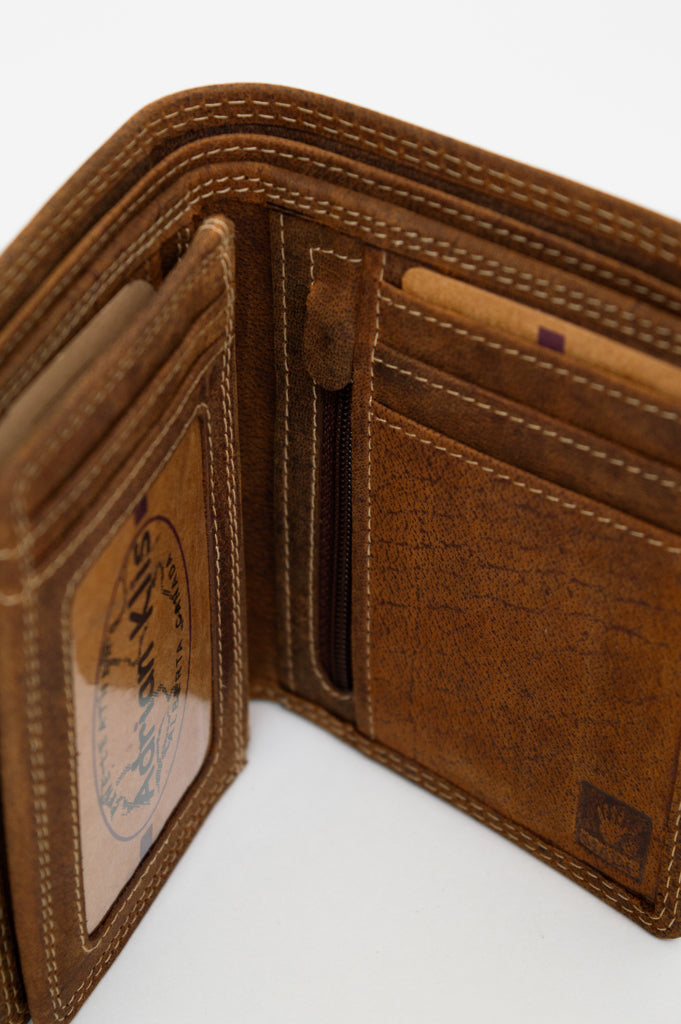 Premium Adrian Klis 221 Buffalo Leather Billfold Wallet - Slim RFID Blocking Bifold Wallet for Men - Perfect for Everyday Carry & Business Use