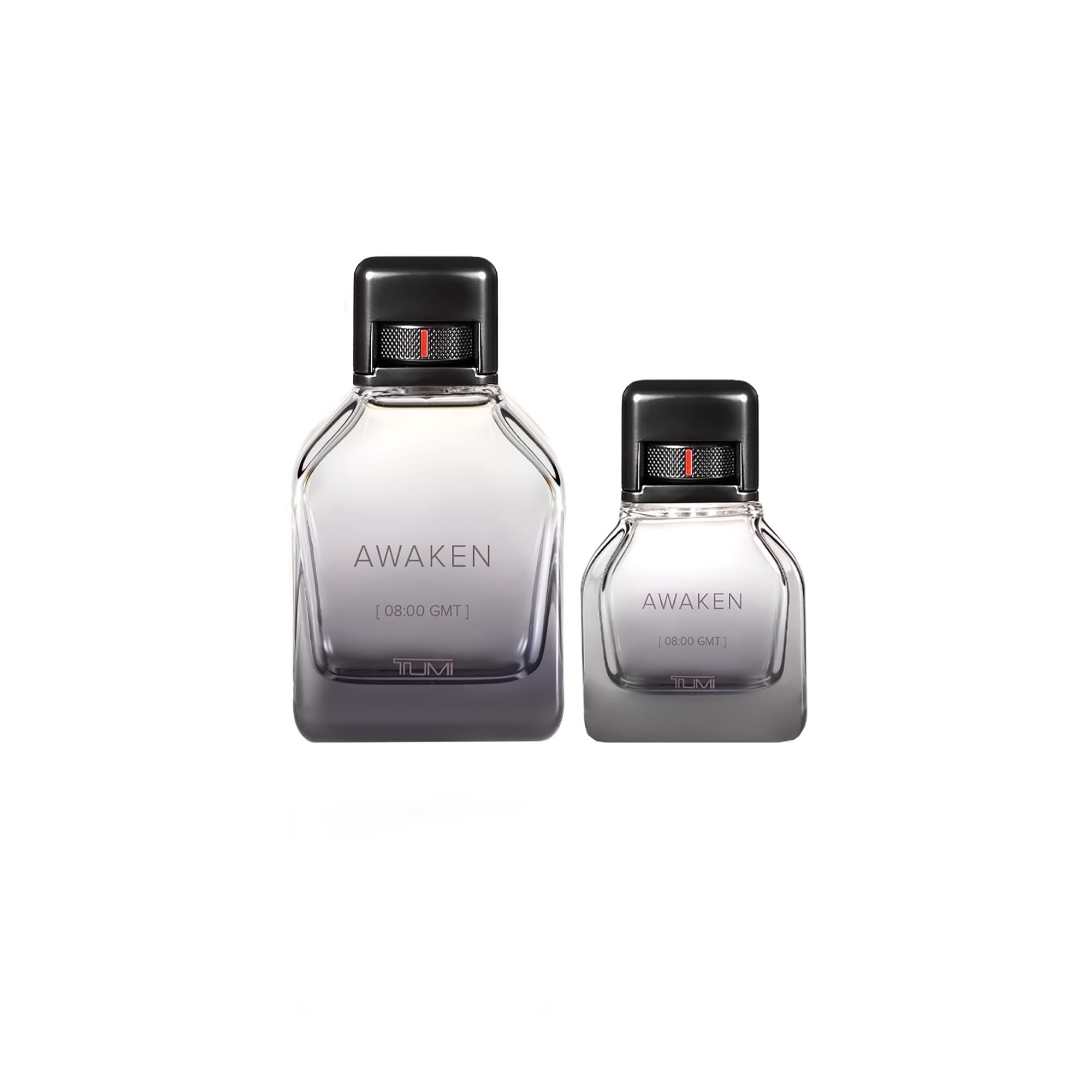 TUMI AWAKEN 08:00 GMT Men's Cologne Gift Set - 6.7 oz & 1.0 oz Eau de Parfum with Woody Fragrance Notes - Fresh & Sophisticated Scent for Day & Night Wear - Perfect for Office, Date Night & Special Occasions