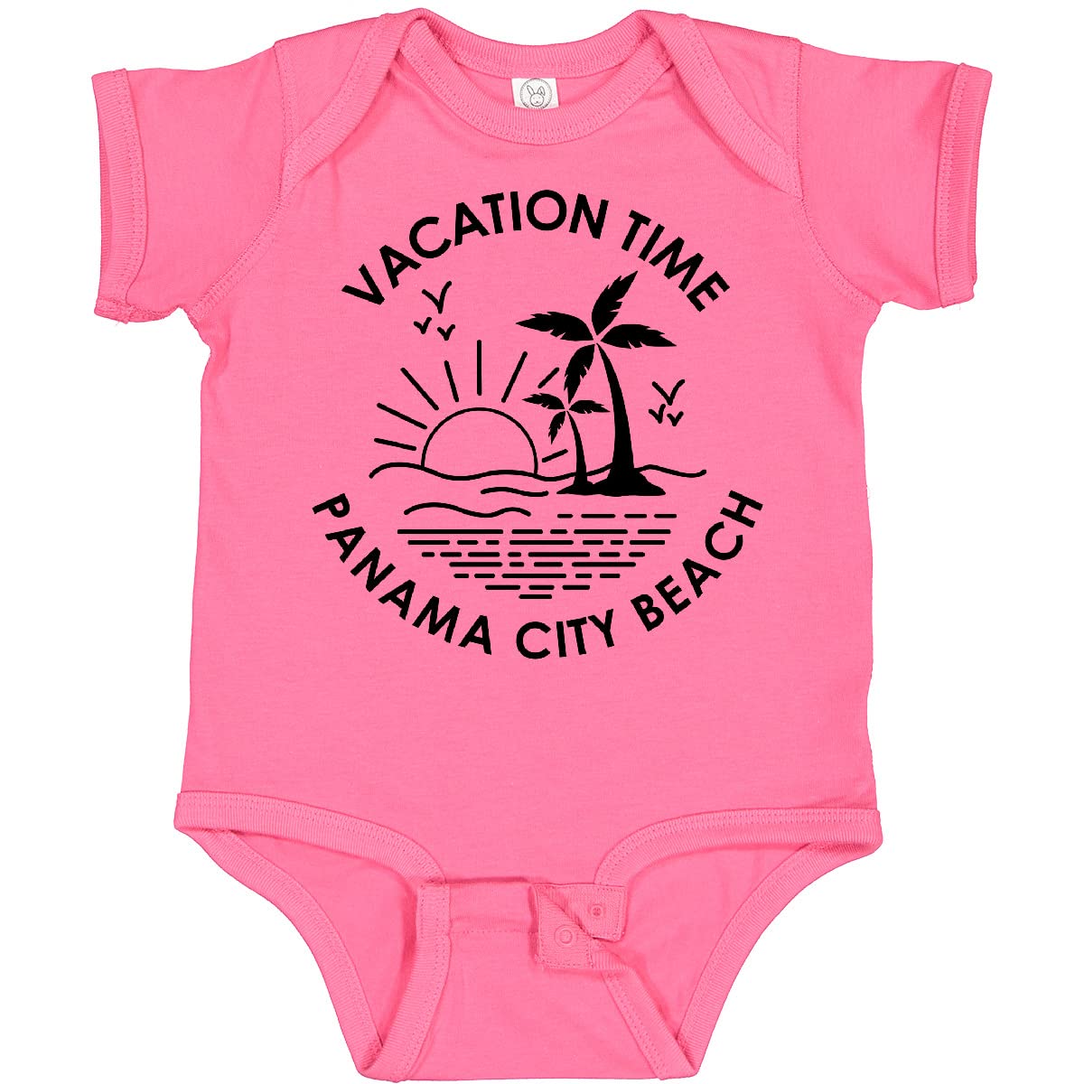 Inktastic Vacation Time in Panama City Beach Baby Bodysuit - Soft Cotton Infant Onesie for Boys & Girls - Perfect Beach Trip, Family Vacation & Holiday Gift