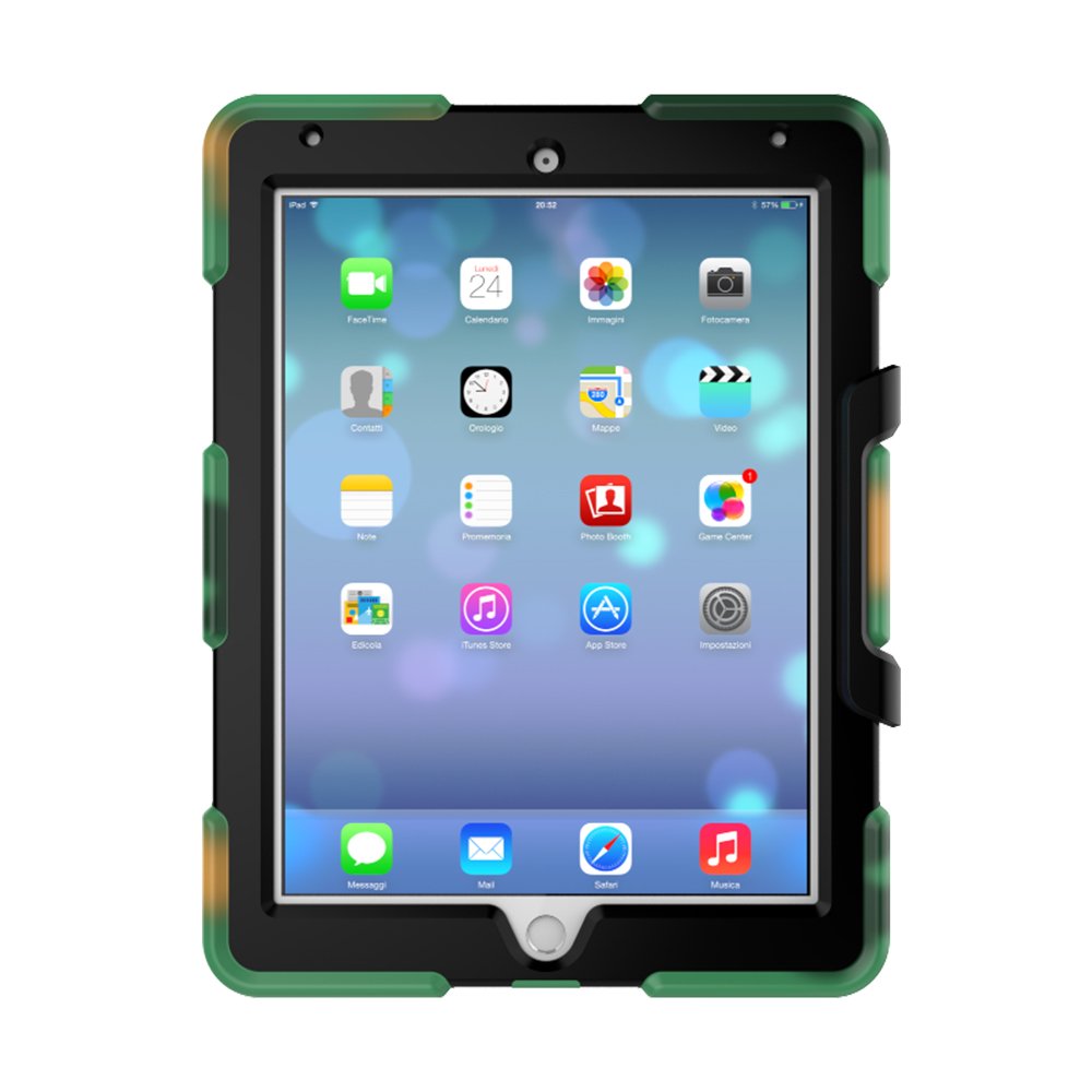 3-in-1 Shockproof Hybrid Case for Apple iPad Pro 10.5 Inch (2017 Model) - Hard Shell with Soft Silicone Frame - Perfect for Outdoor, Travel & Daily Protection