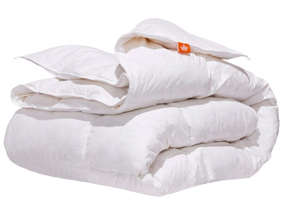 Premium White Goose Feather Duvet - All-Season Luxury Down Comforter for Bedroom - Soft & Hypoallergenic for Ultimate Comfort & Warmth - Perfect for Master Bedroom, Guest Room & Hotel Use