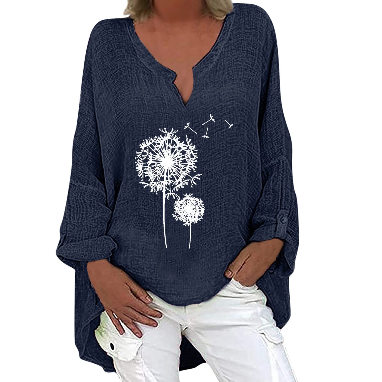 Women's Casual Long Sleeve T-Shirts - Summer & Fall Crewneck Tunic Tops | Basic Fit Tee for Everyday Wear, Office & Date Night Outfits