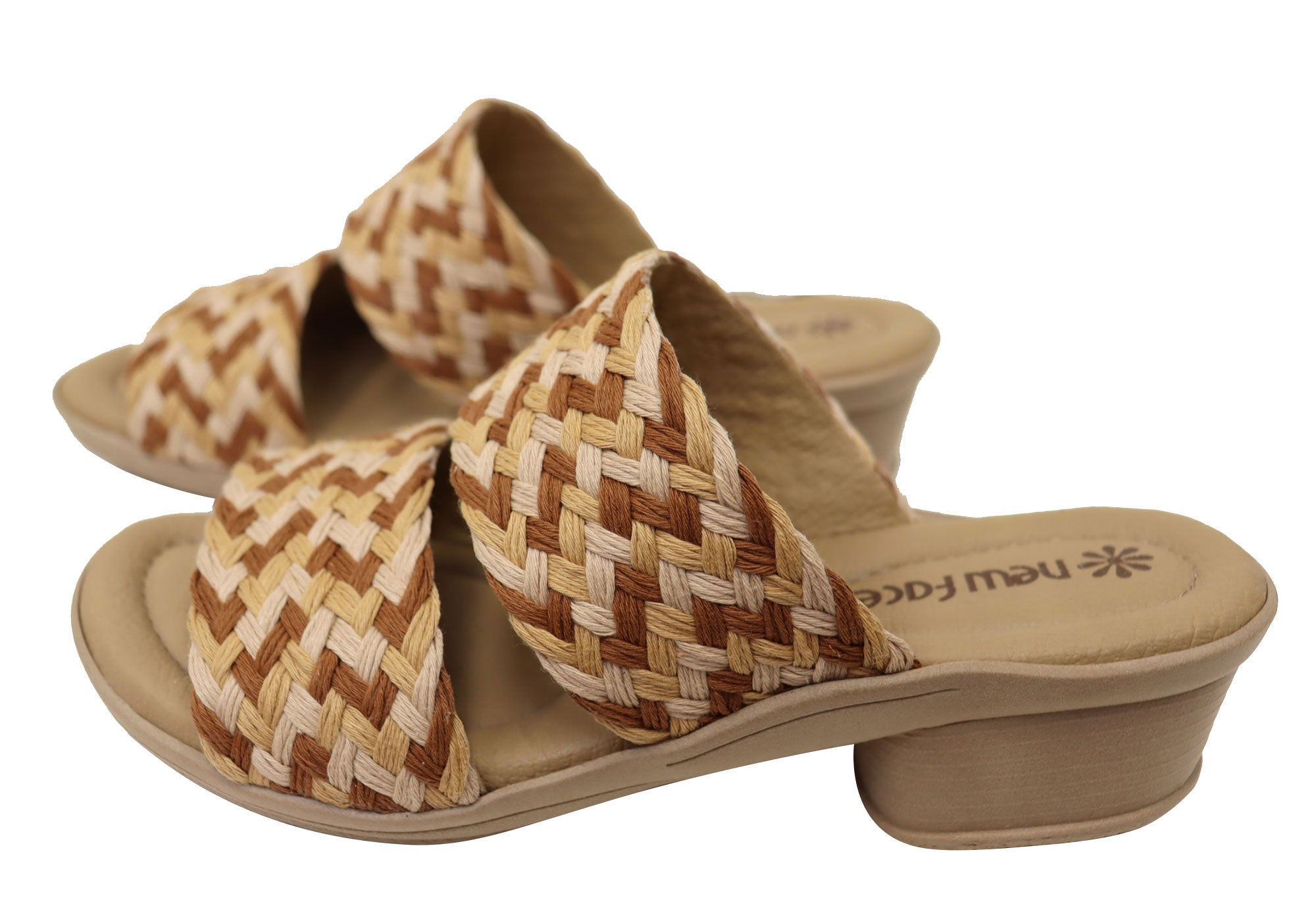 Felicity Women's Comfortable Low Heel Slide Sandals - Soft Cushioned Summer Slides for Casual Wear, Beach, Pool & Home