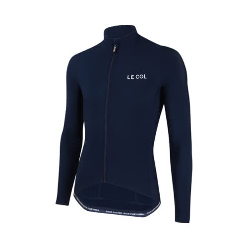 Men's Aqua Zero Long Sleeve Cycling Jersey - Breathable Moisture-Wicking Bike Shirt with Rear Pockets | Water Resistant & Zip Closure | Sizes XS-3XL | Perfect for Road Biking, Mountain Cycling & Outdoor Sports