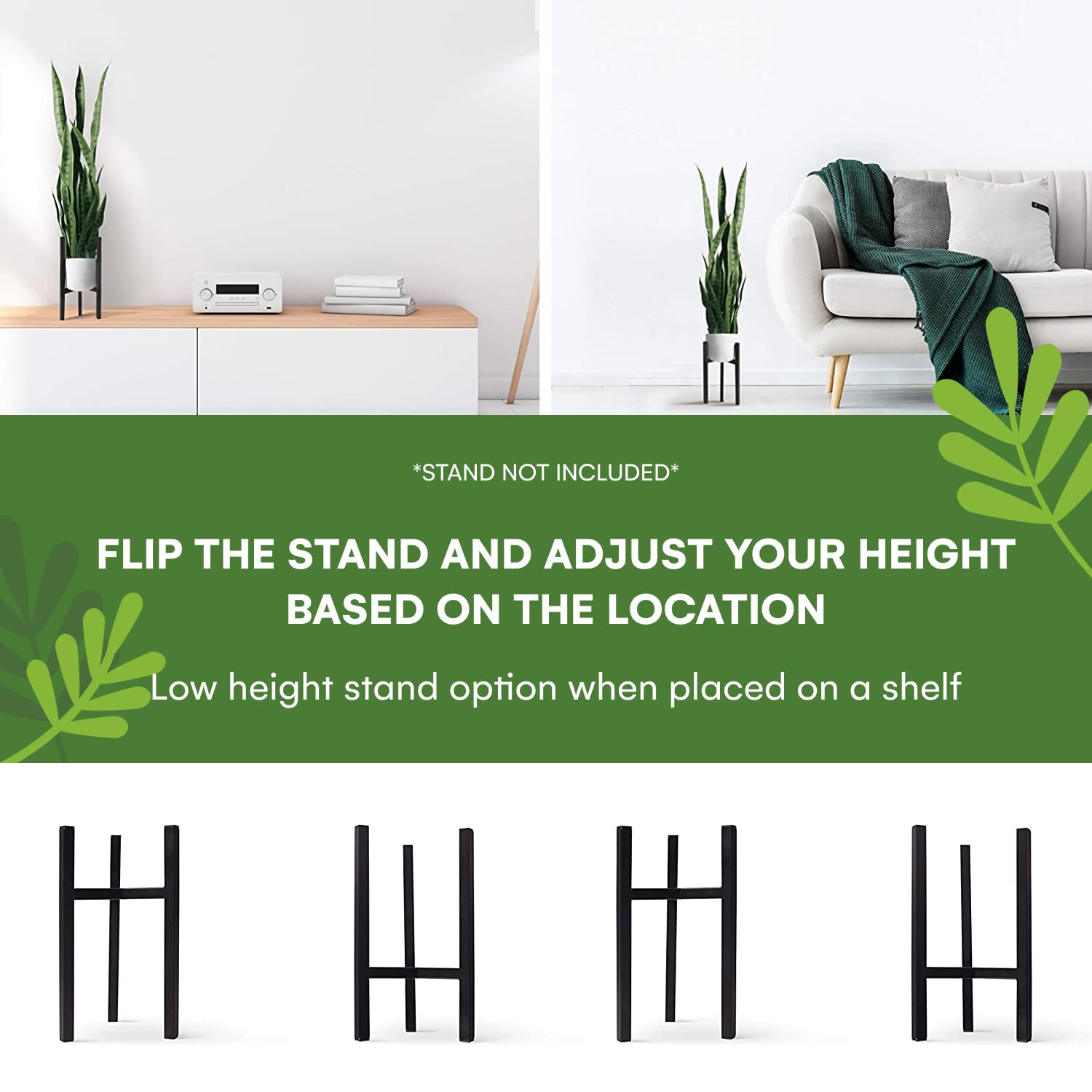FlyBold Artificial Fake Snake Plants - 36in Large Faux Sansevieria Plant with 28 Tall Leaves - Modern Indoor House Decor with White Pot & Tripod - Green - Perfect for Home Office, Living Room, Bedroom Decor