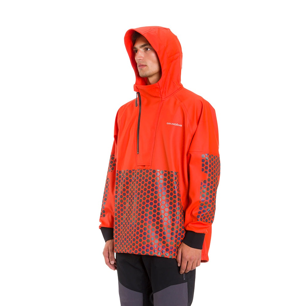 Grundens Neptune Pro Anorak Waterproof Fishing Jacket - Men's Heavy Duty Rain Gear for Commercial Fishing & Outdoor Work - Stormproof & Windproof Design for Harsh Weather Conditions