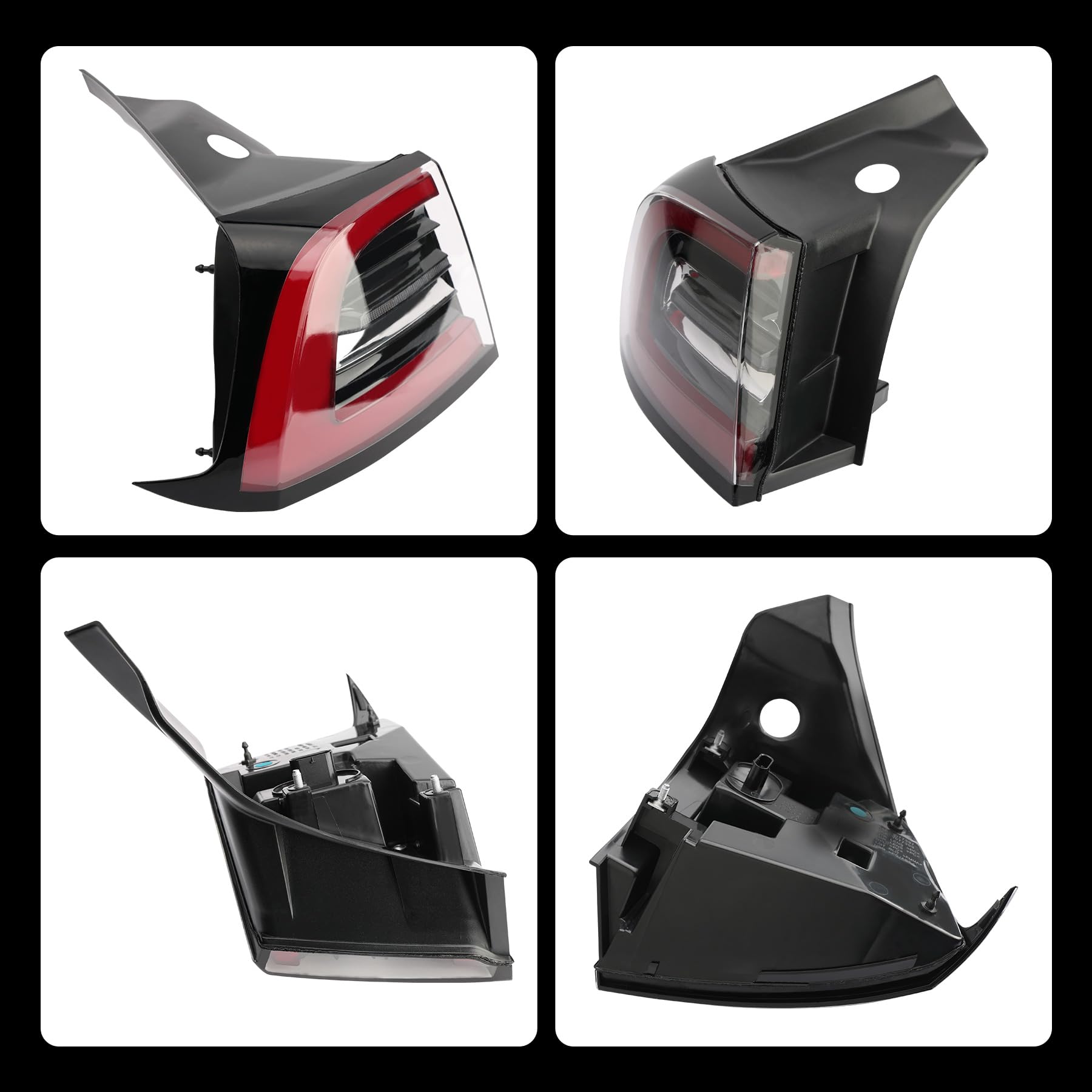 2017-2021 Tesla Model 3 LED Taillights Assembly - Replacement for 1077397 (Left Driver Side Outer) - Driving, Reverse, Brake & Turn Signal Lights - Perfect for Night Driving & Enhanced Safety