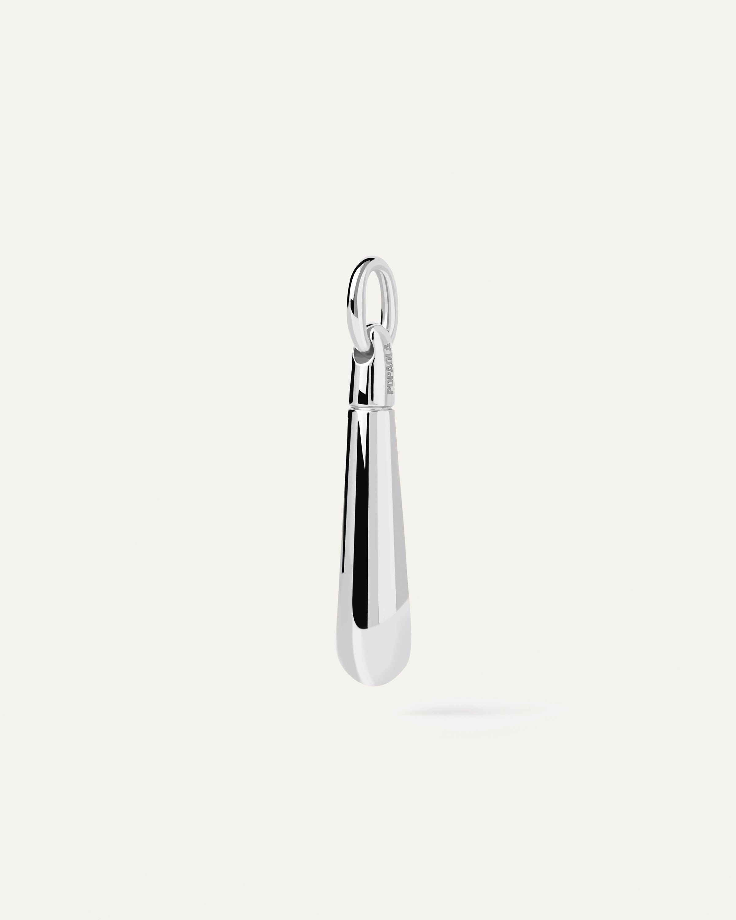 Large Drop Silver Pendant Necklace for Women - Elegant Sterling Silver Jewelry Gift for Her - Perfect for Parties, Weddings & Special Occasions