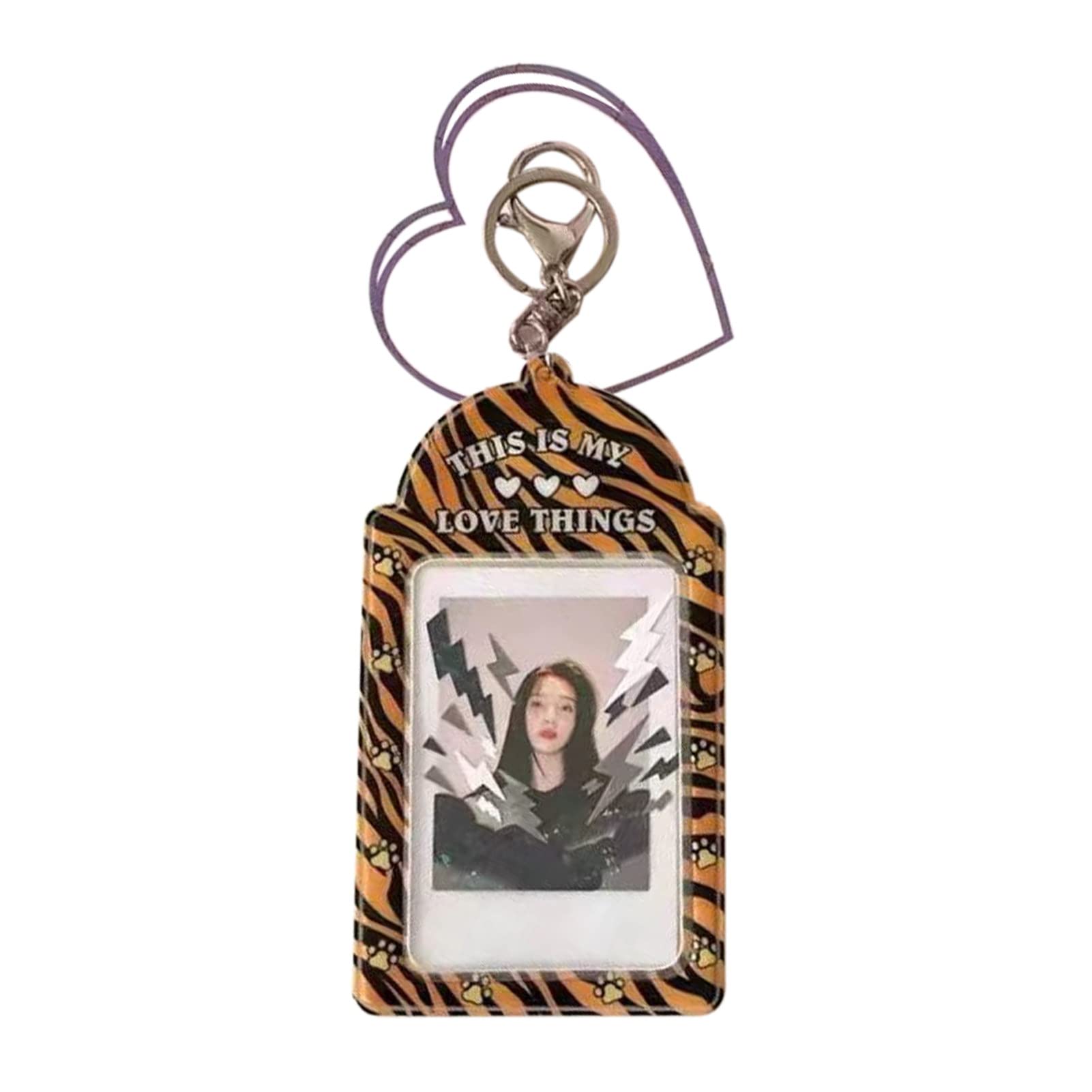 Hislaves Stylish Faux Leather ID Card Holder with Chain - Durable Wear-Resistant School & Office Stationery Supplies - Perfect for Students, Teachers & Professionals - Home, Work & Campus Use