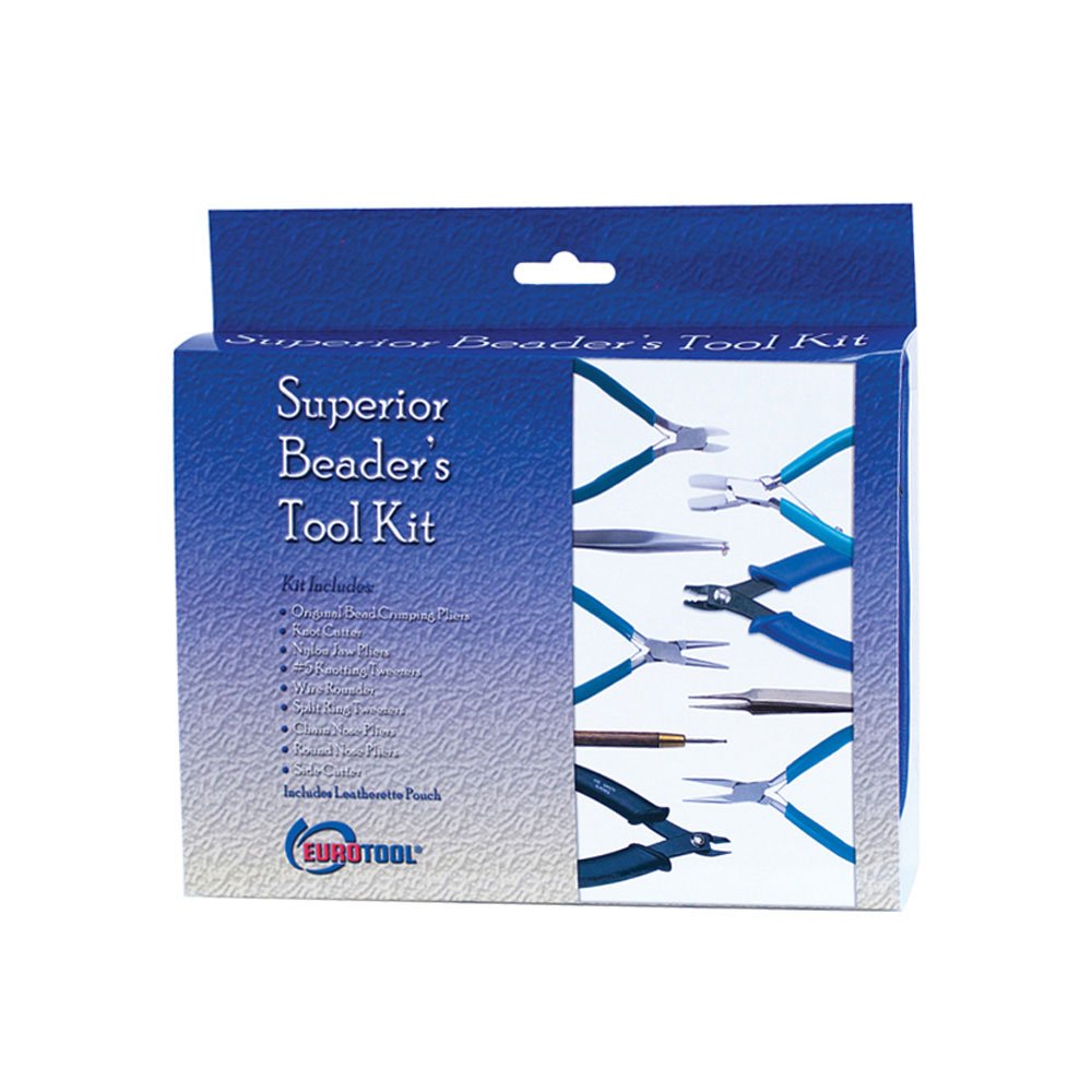 Beader's Tool Kit - KIT-405.09 Jewelry Making Supplies for DIY Beading, Wire Wrapping, and Crafting - Perfect for Beginners and Professional Jewelry Designers