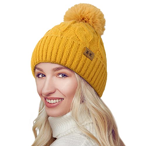 Cozy Fleece Knitted Winter Hat for Men & Women - Warm Beanie for Cold Weather - Perfect for Skiing, Snowboarding & Outdoor Activities
