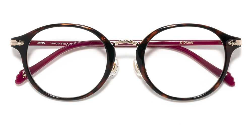 JINS x Disney Frozen Anna 047 Eyeglasses - Kids Blue Light Blocking Glasses for Screen Time & Reading (Inspired by Disney's Frozen) - Perfect for School, Gaming & Movie Nights